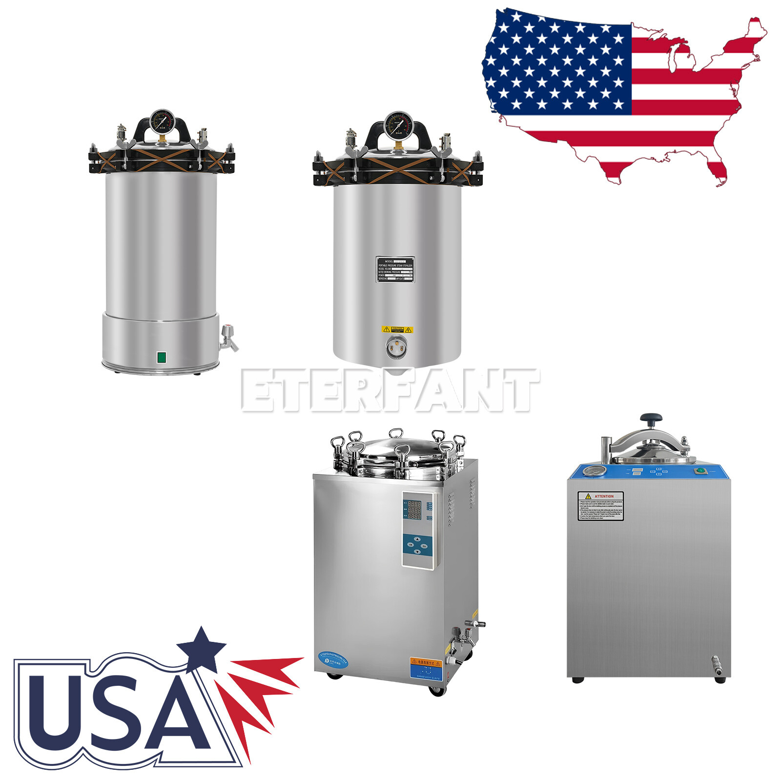 Dental 24L Electric/Coal&Electricity Sterilization/28/35L Autoclave Sterilizer