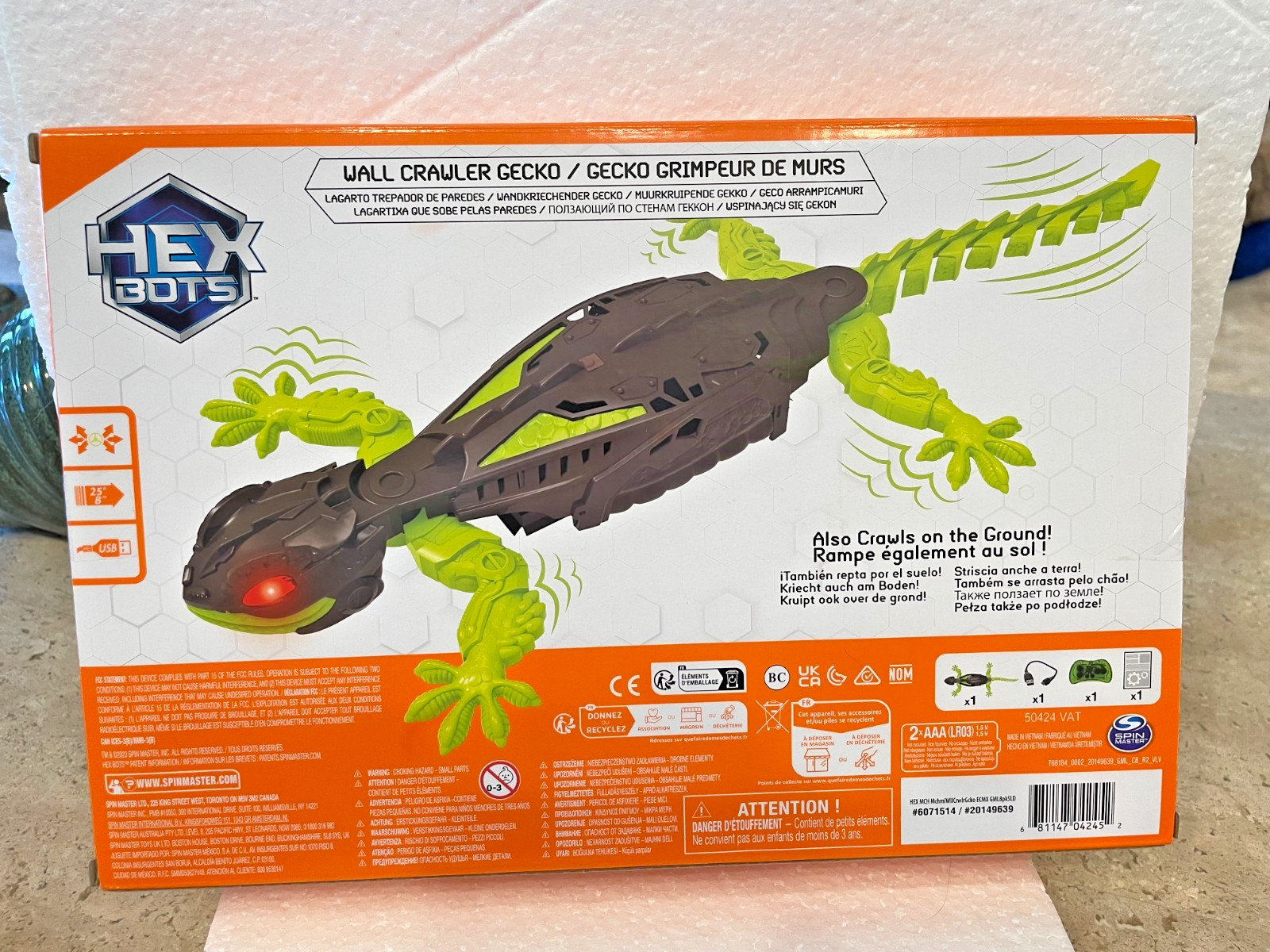HEX BOTS WALL CLIMBER WALL CRAWLER GECKO BNIB