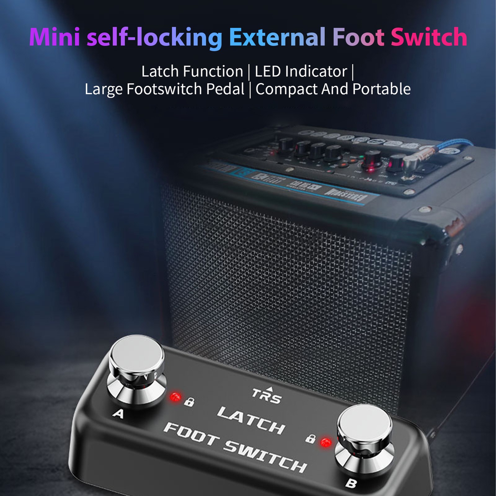 2 Footswitch Pedal Effect Controller Pedal A B Channel Footswitch With HHZL