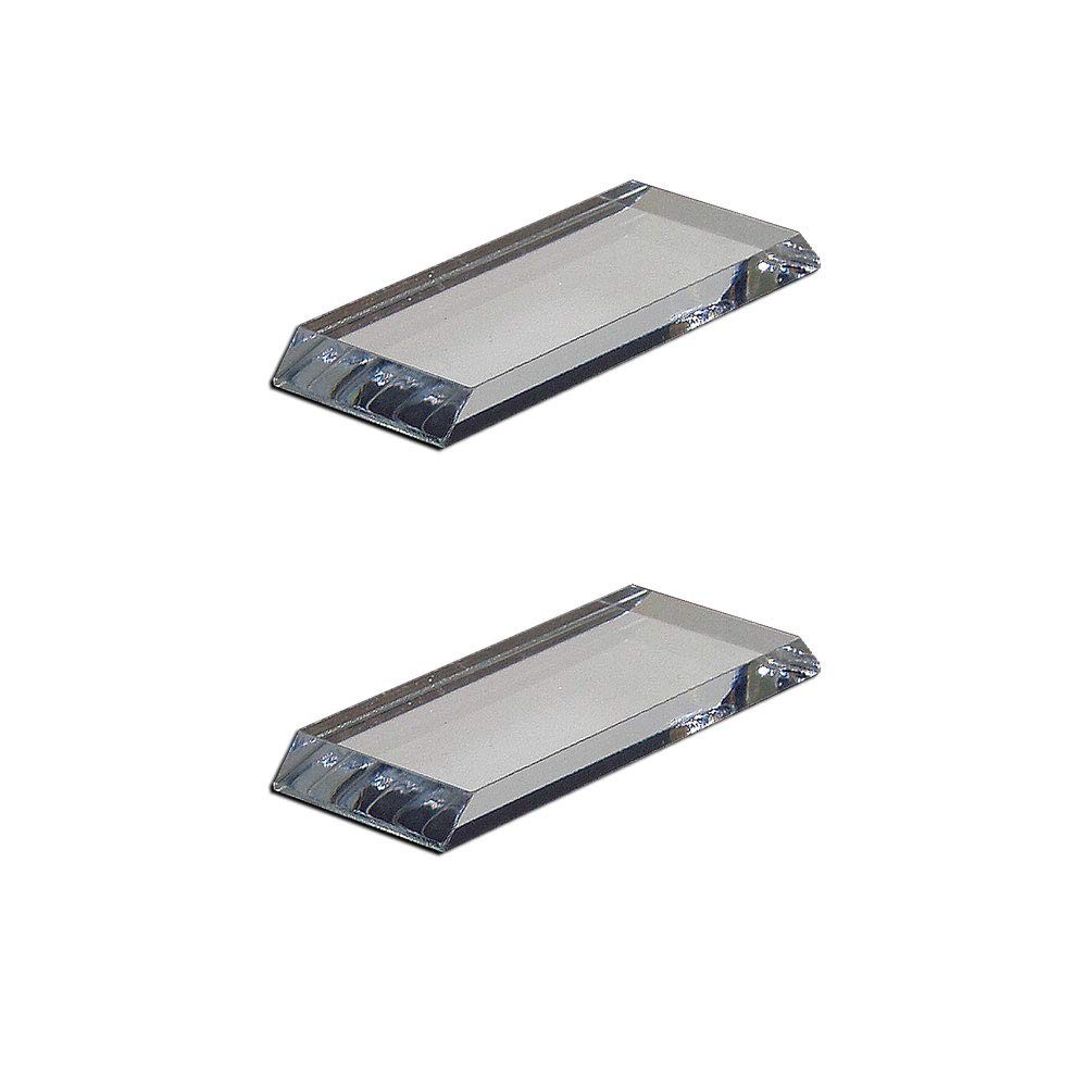 Mirart 1-1/8" x 3" Pull Handle, Self Stick Bevel on 2, 1" x x ¼" 2xBevel