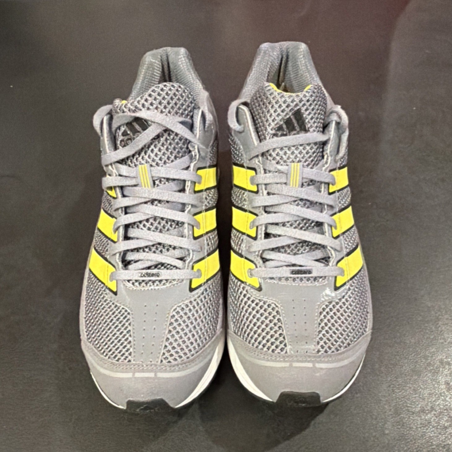 adidas adizero Men's Running Shoes Gray Yellow Mesh Size 12 V23912 105971964
