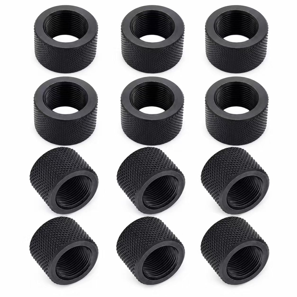 12 PCS Combo 6 x 5/8x24 Thread Protectors & 6 x 1/2x28 Thread Protectors
