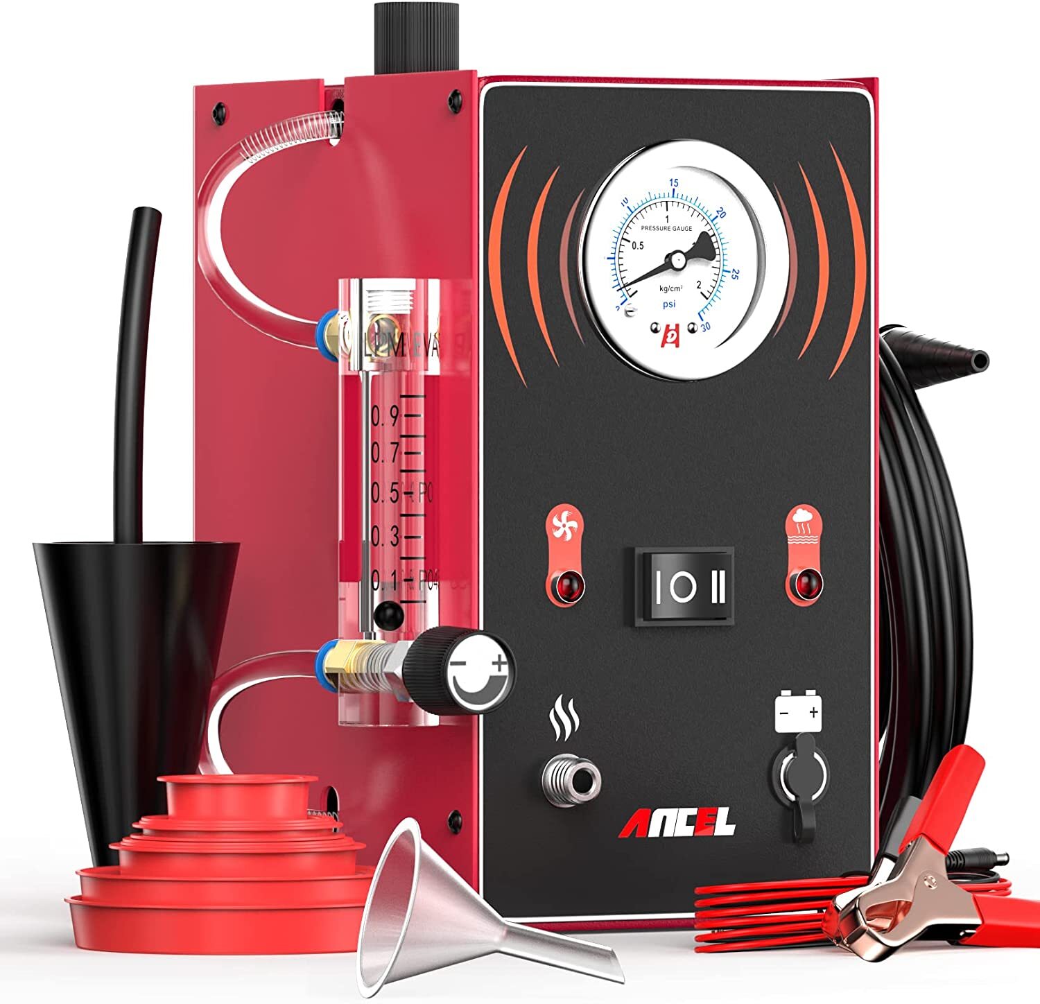 ANCEL S300 for Pipe Leak Smoke Machine EVAP Smoke Tester Detector with Air Pump