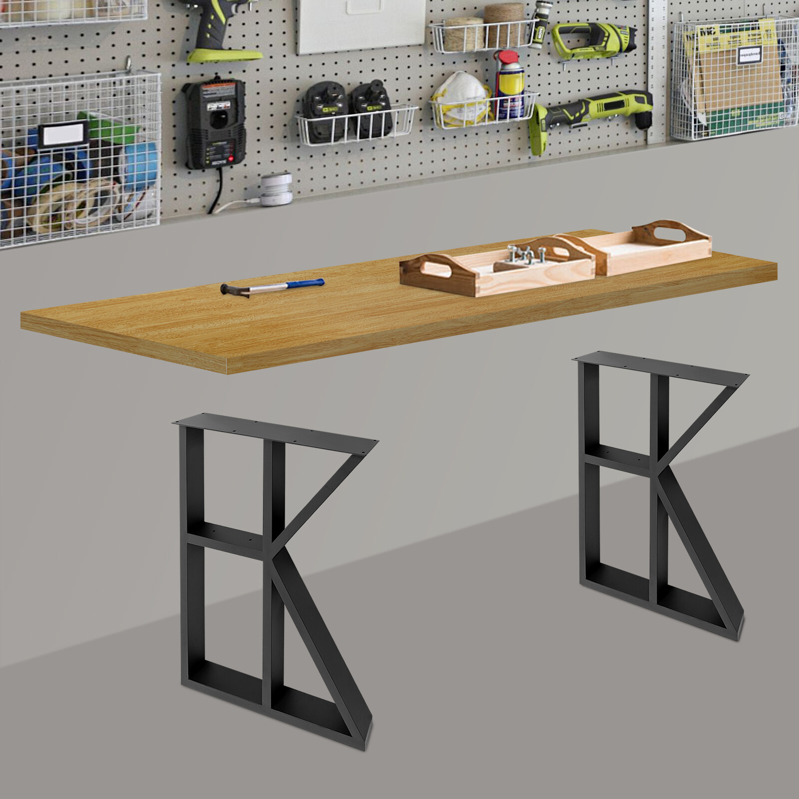 Tabletop, Rectangular Countertop, Countertop??Adjustable table top 60x180x3.5cm