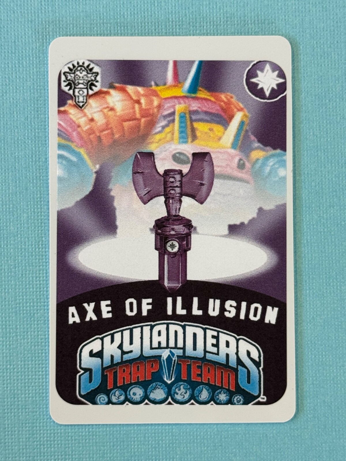 Skylanders Trap Team Axe Of Illusion Trap NFC Card