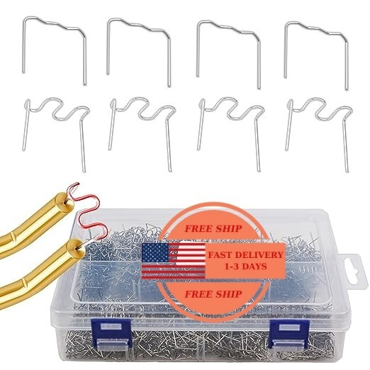 Grapas calientes de reparación de plástico 1400PCS con caja, grapadora caliente.