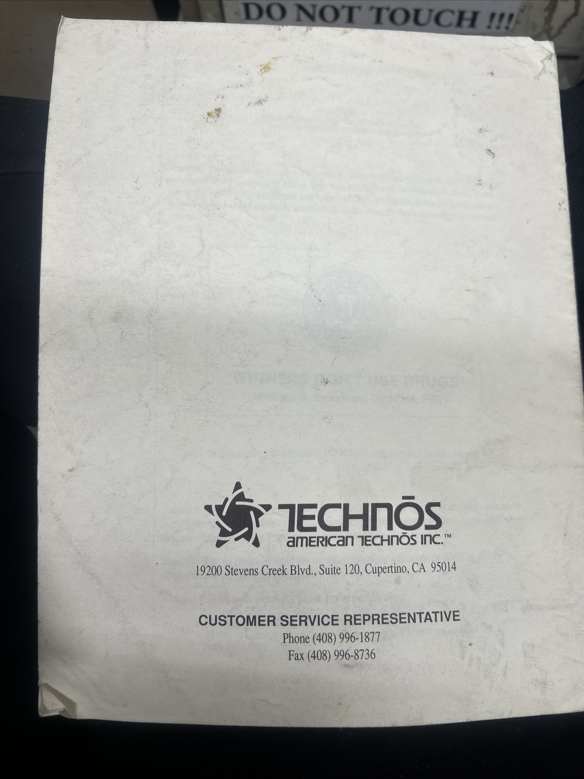 Technos WRESTLEFEST Arcade Video Game Manual - good used original