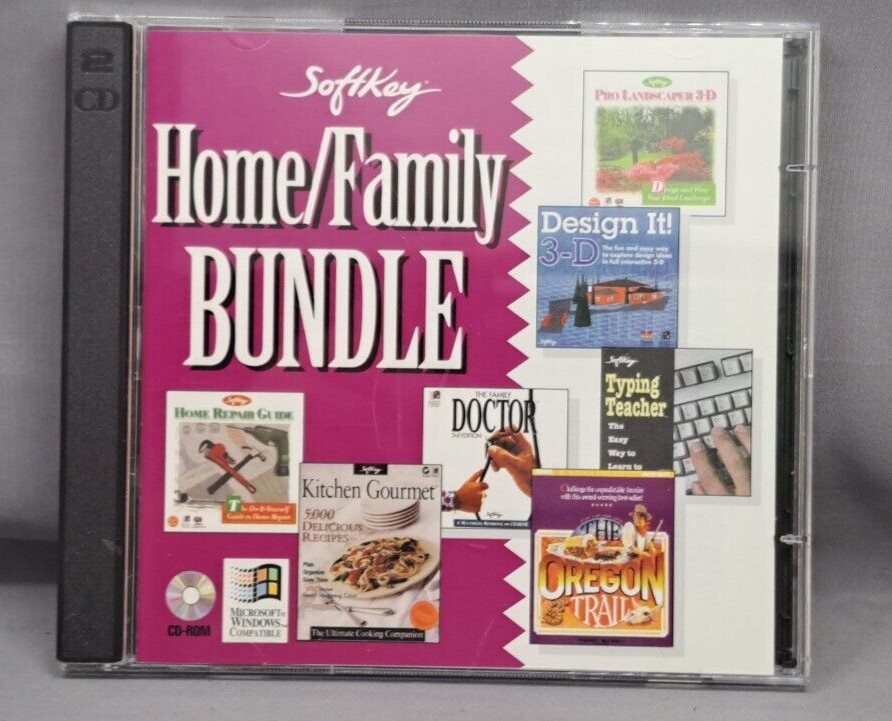 Software PC Home/Family Bundle Vintage 1996 Oregon Trail Doctor Jewel