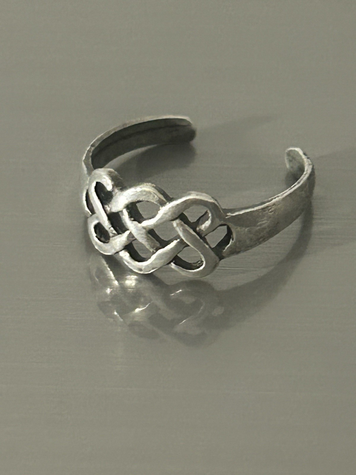 Sterling Silver Celtic Knot Adjustable Toe Ring