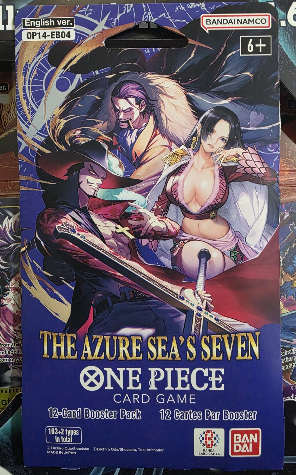 One Piece TCG The Azure Sea's Seven Sleeved Booster Pack OP-14 EB04 ENGLISH OP14