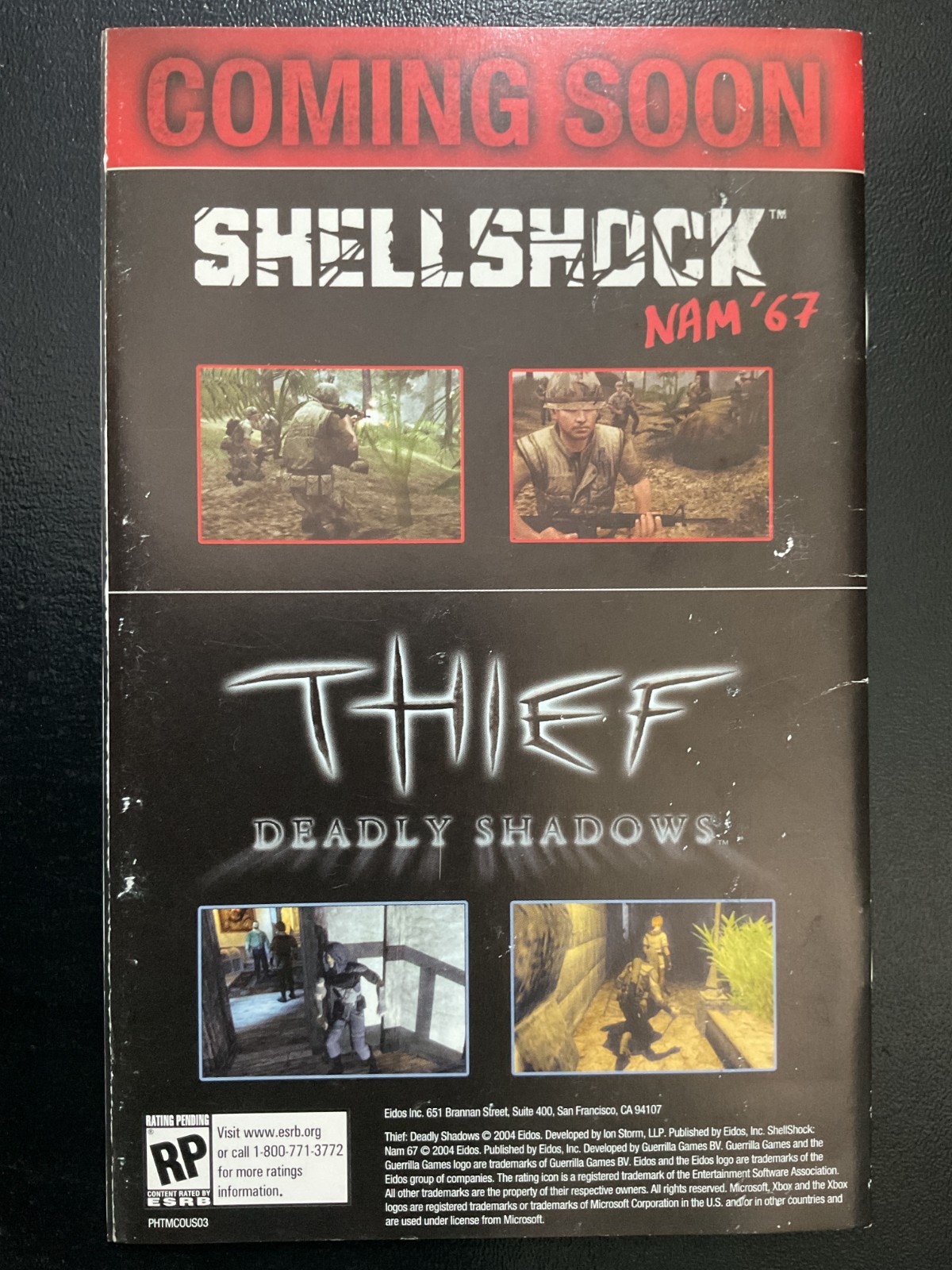 Hitman Contracts Microsoft XBOX Instruction Manual Only