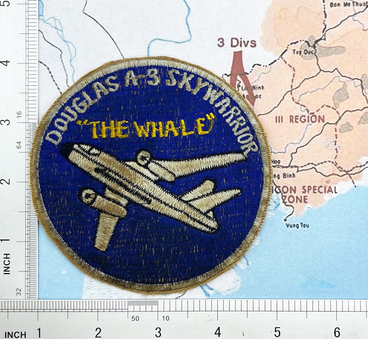 Patch , USAF Air Force douglas a3 sky warrior , the whale patch , c5-187