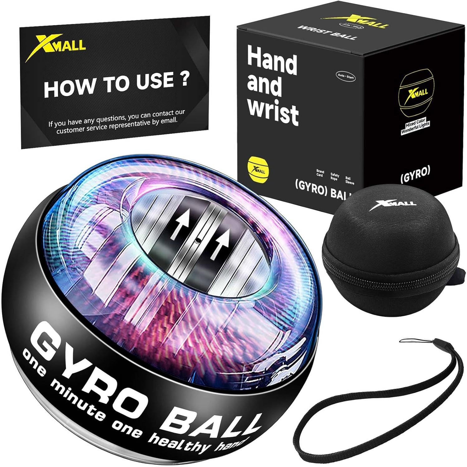 Torque Ball Hand Exerciser, Grip Strength Trainer, Forearm Strengthener, Wrist P