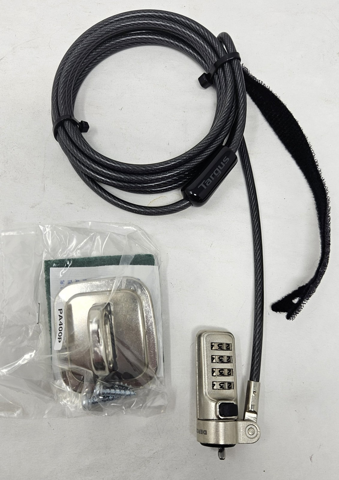 Targus ASP66GLX DEFCON NCL Resettable Laptop Combo Cable Lock