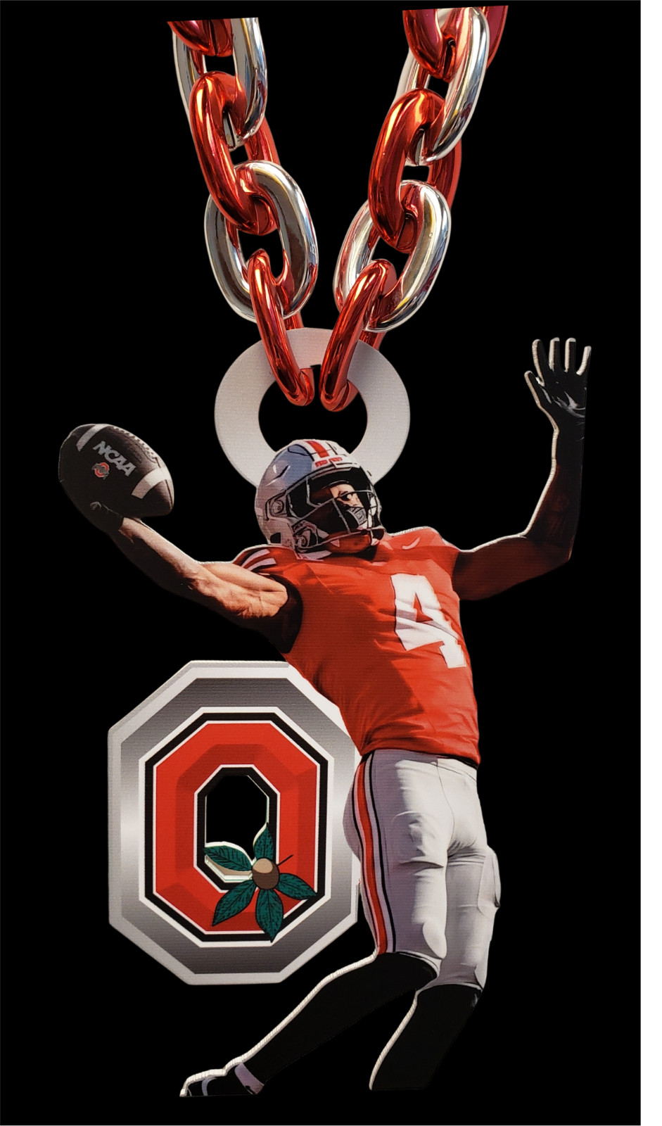 Jeremiah Smith Ohio State Buckeyes 'The Catch' Fan Chain/Pendant/Turnover Chain