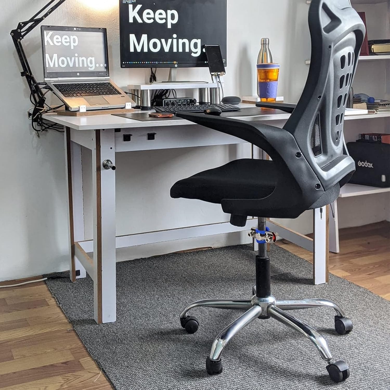 2-Pack Stainless Steel Office Chair Sinking Fixers for Height Lock, Fits 25-2...