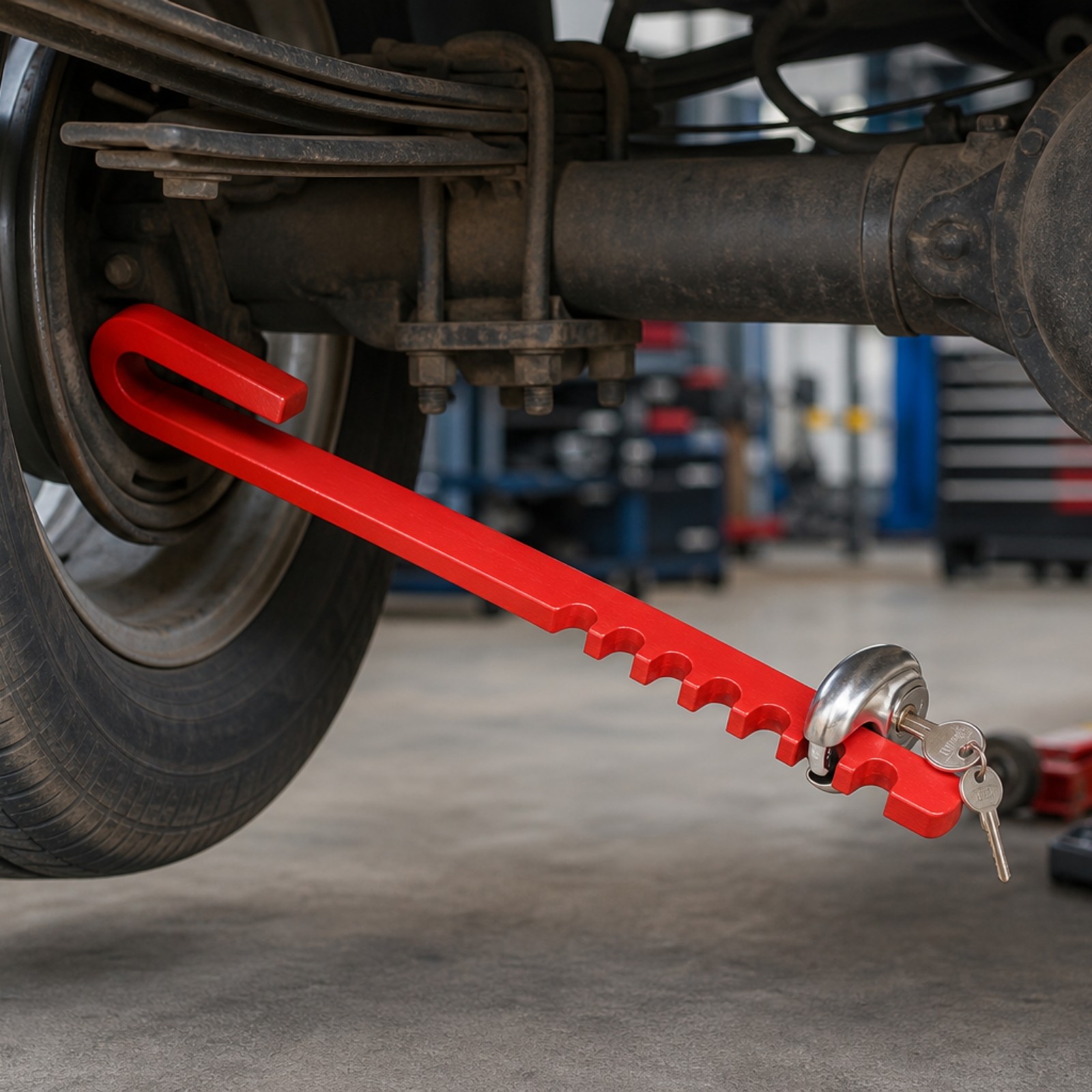 J-Shaped Hook Trailer Lock securityTheft Trailer Spring Spring Hook Lock Red