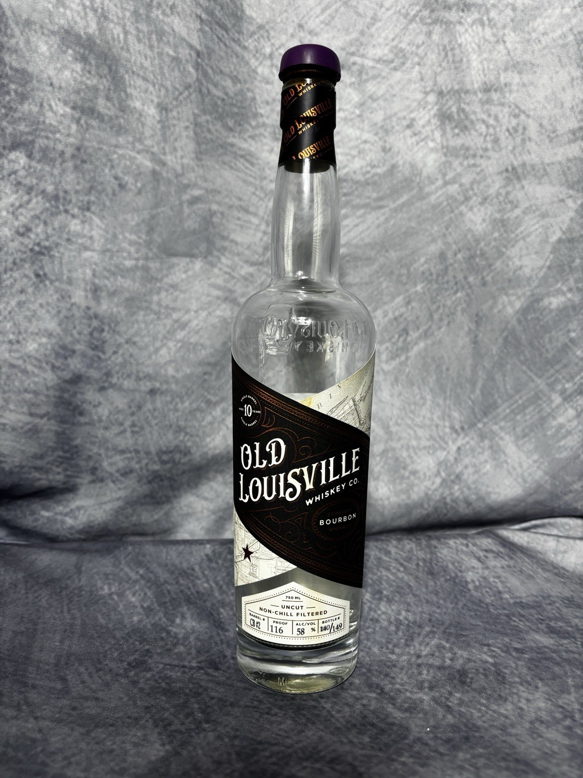 Old Louisville 10 Year Chasing Bourbon Pick Whiskey Decorative Decanter Bottle
