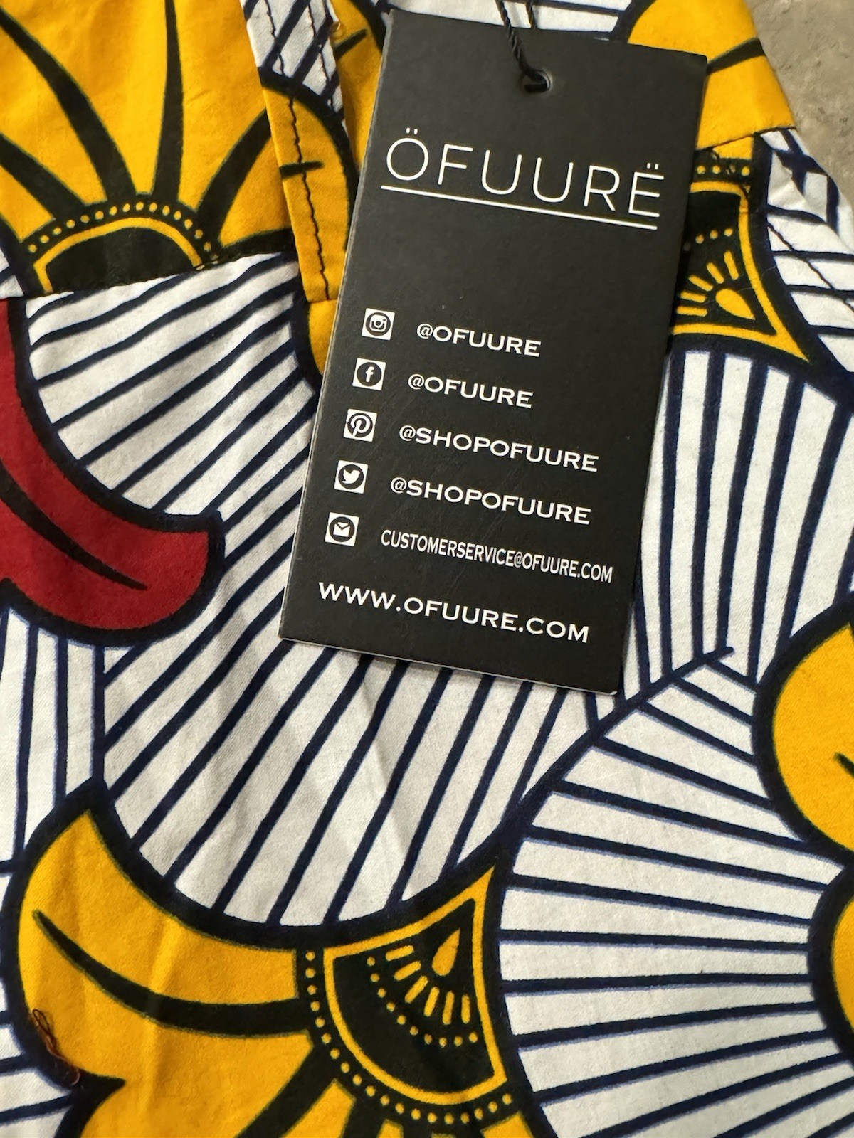 Ofuure African All Over Print Shorts Size Small New