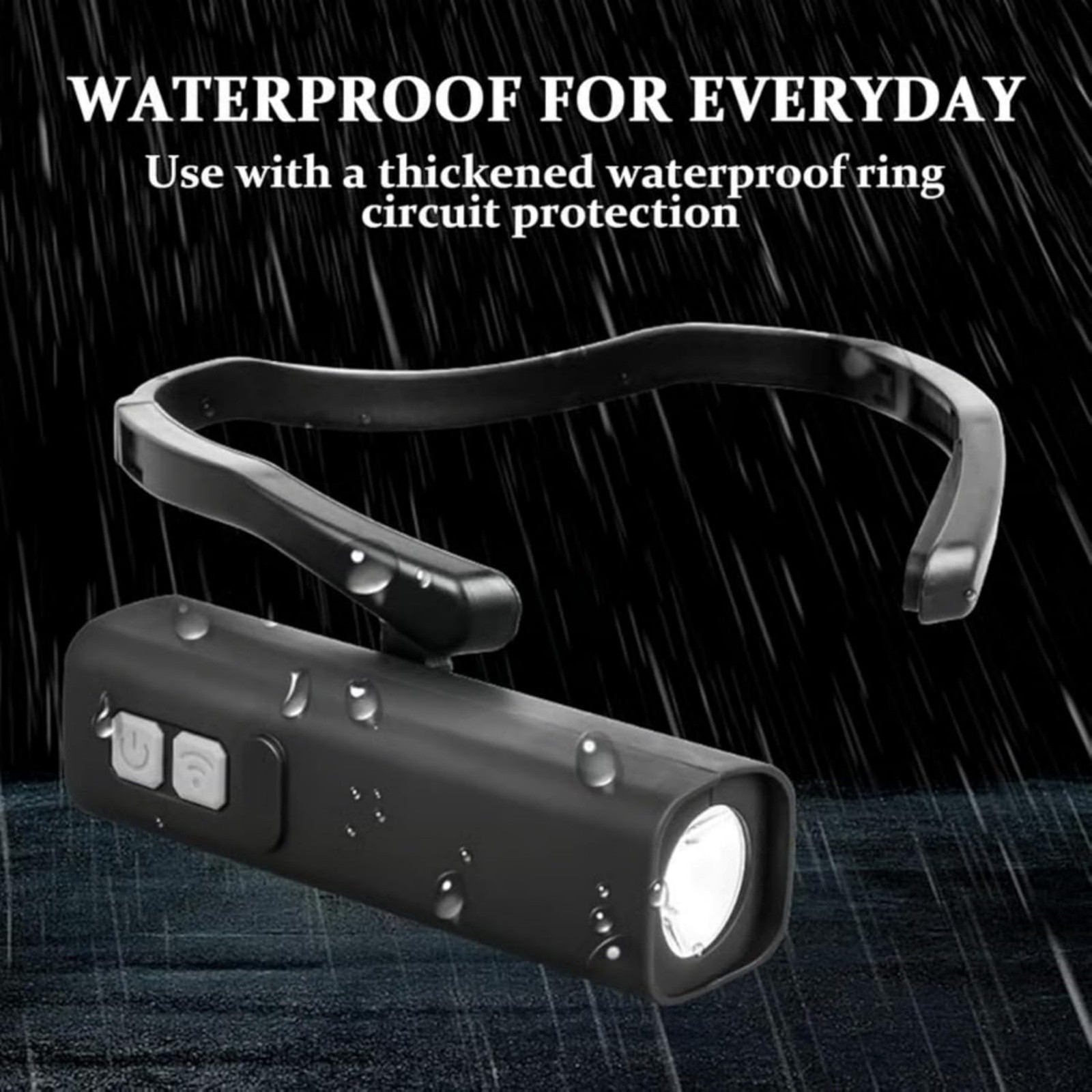Ear Headlamp with Motion Sensor 1000mAh Battery Type-C Fast Charging USB-C