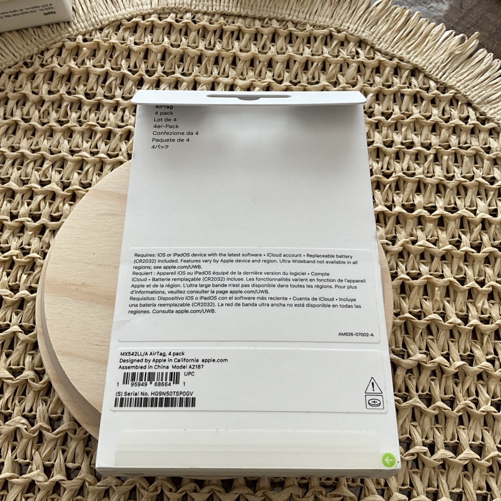 Apple AirTag - GPS Tracker - 4-pack - MX542LL/A - A2187