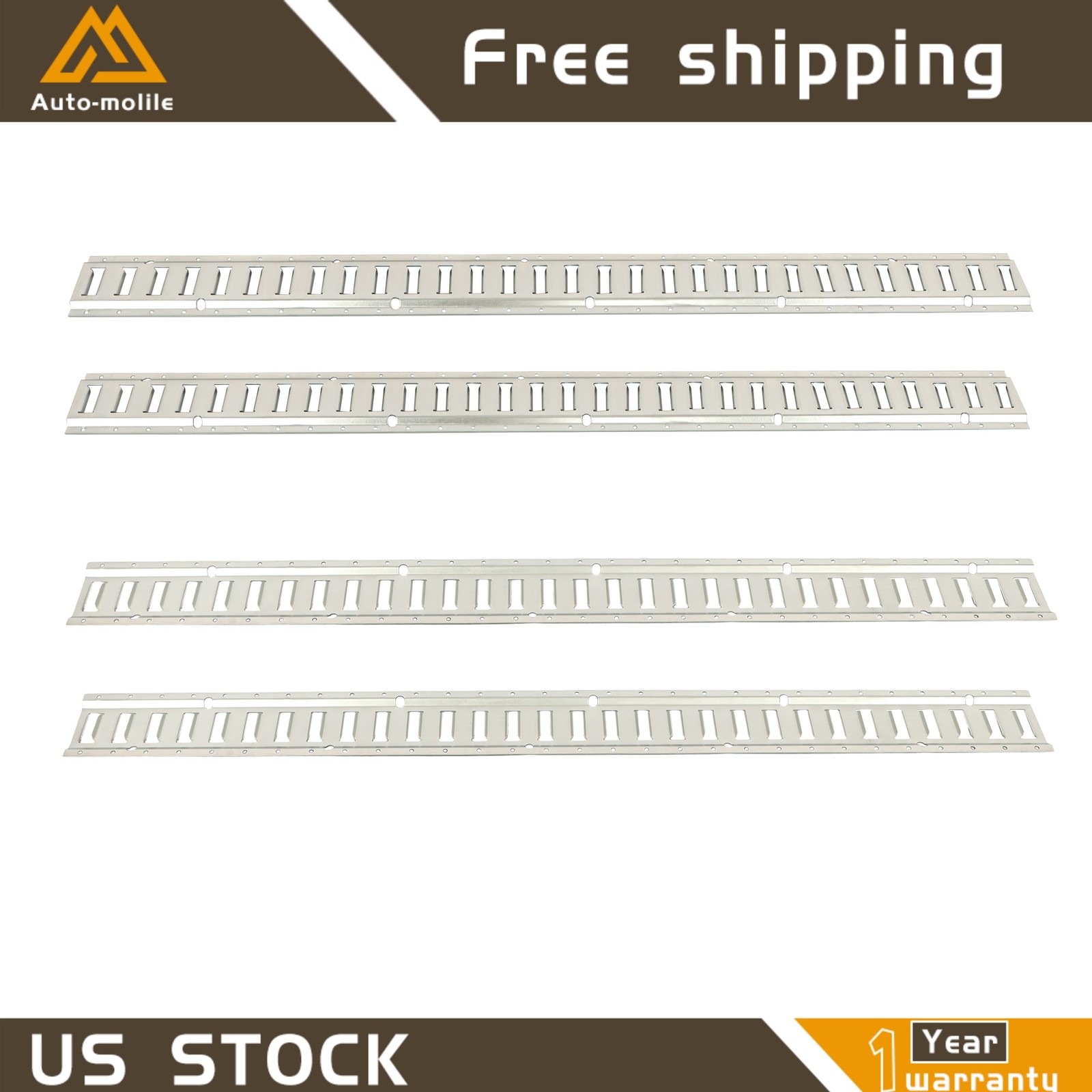 Heavy Loads E Track Tie Down Enclosed Trailer Horizontal 4 Pcs For Truck Durable