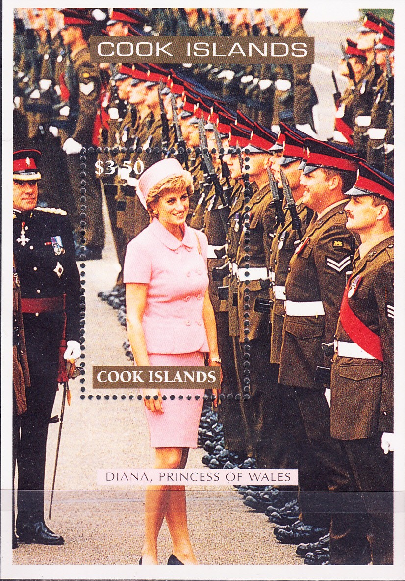 W COOK ISLANDS 1230 LADY DIANA MEMORIAL