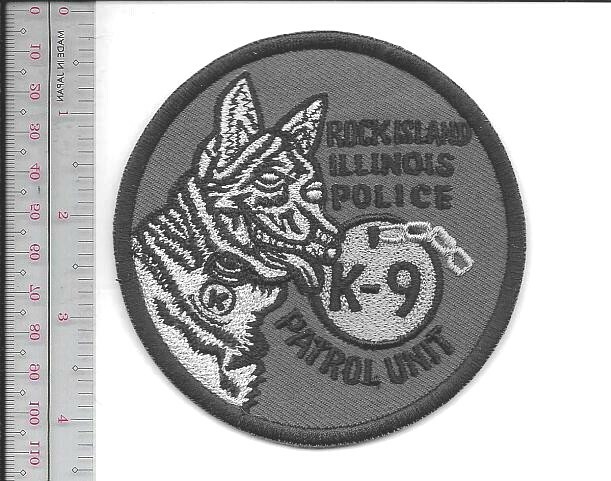 Illinois Rock Island  Patrol Unit Officer Dog NO TARIFF