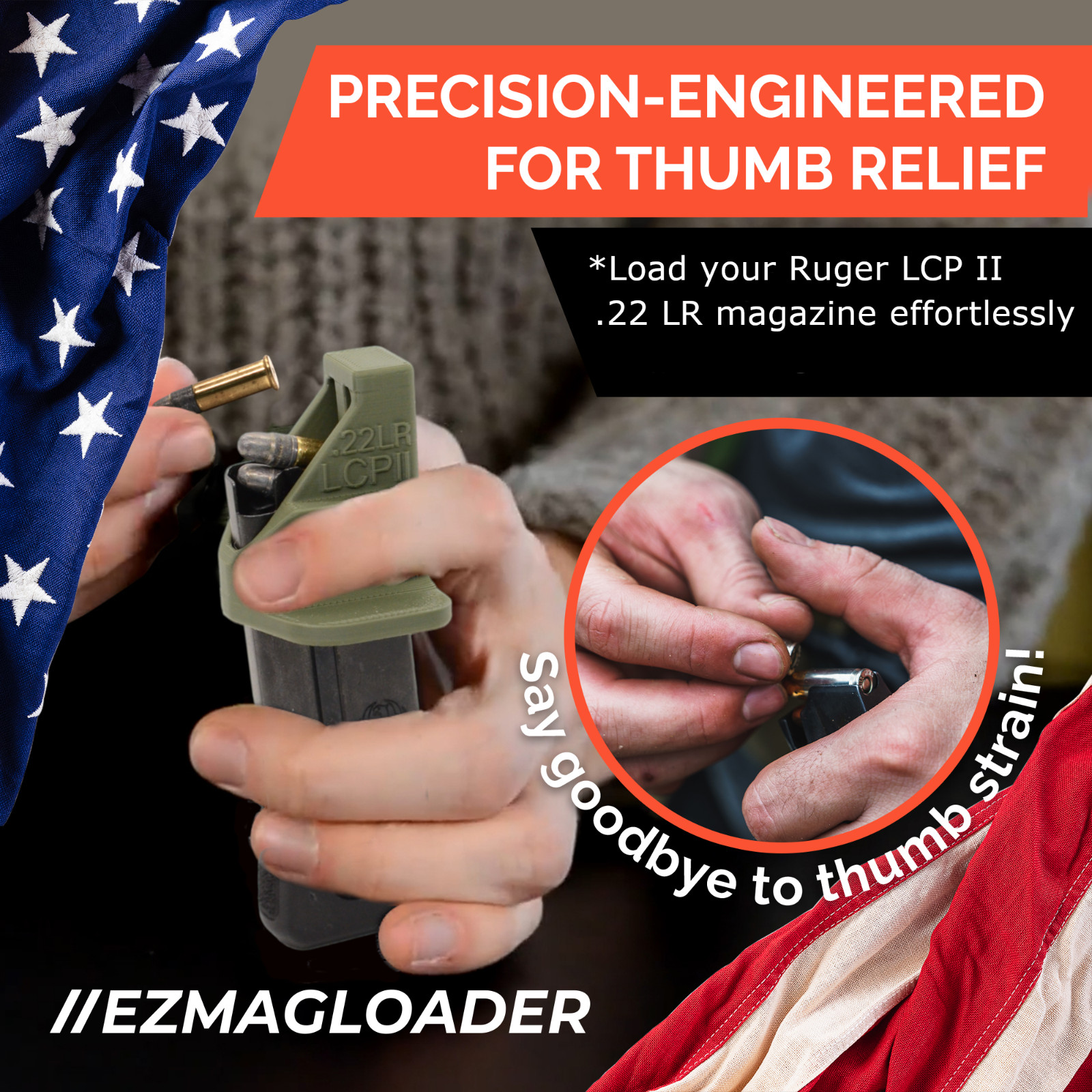 EZMAGLOADER Magazine Loader for Ruger LCP II .22LR Magazine