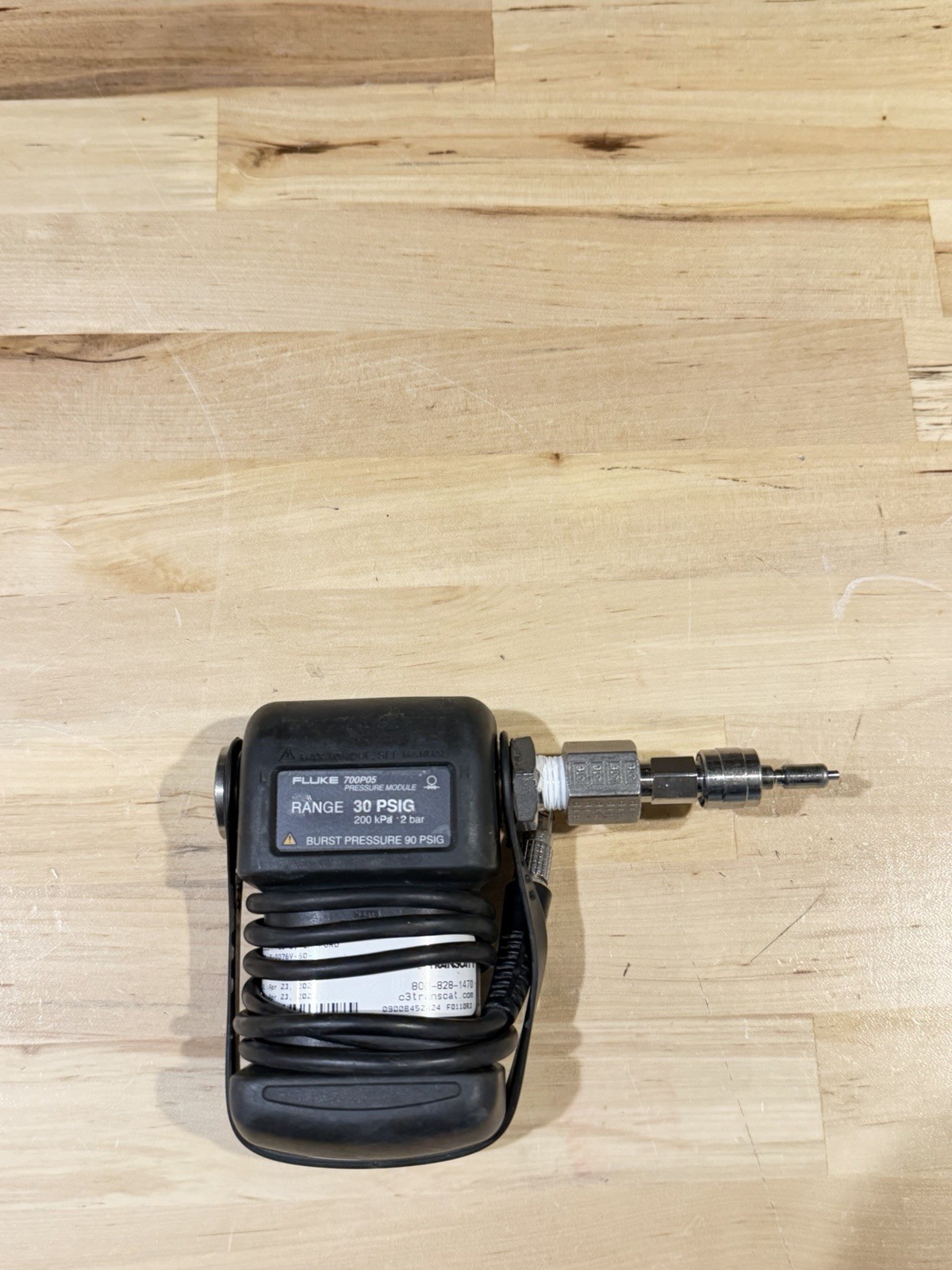 FLUKE 700P05 PRESSURE MODULE RANGE 30 PSIG 200KPA 2BAR (TESTED) SHIPS FAST