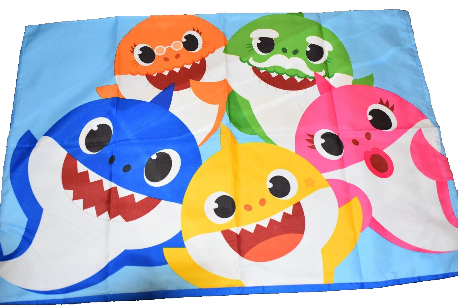 L5 !WOW! NWOT BABY SHARK Reversible Toddler Bed Microfiber Pillow Case