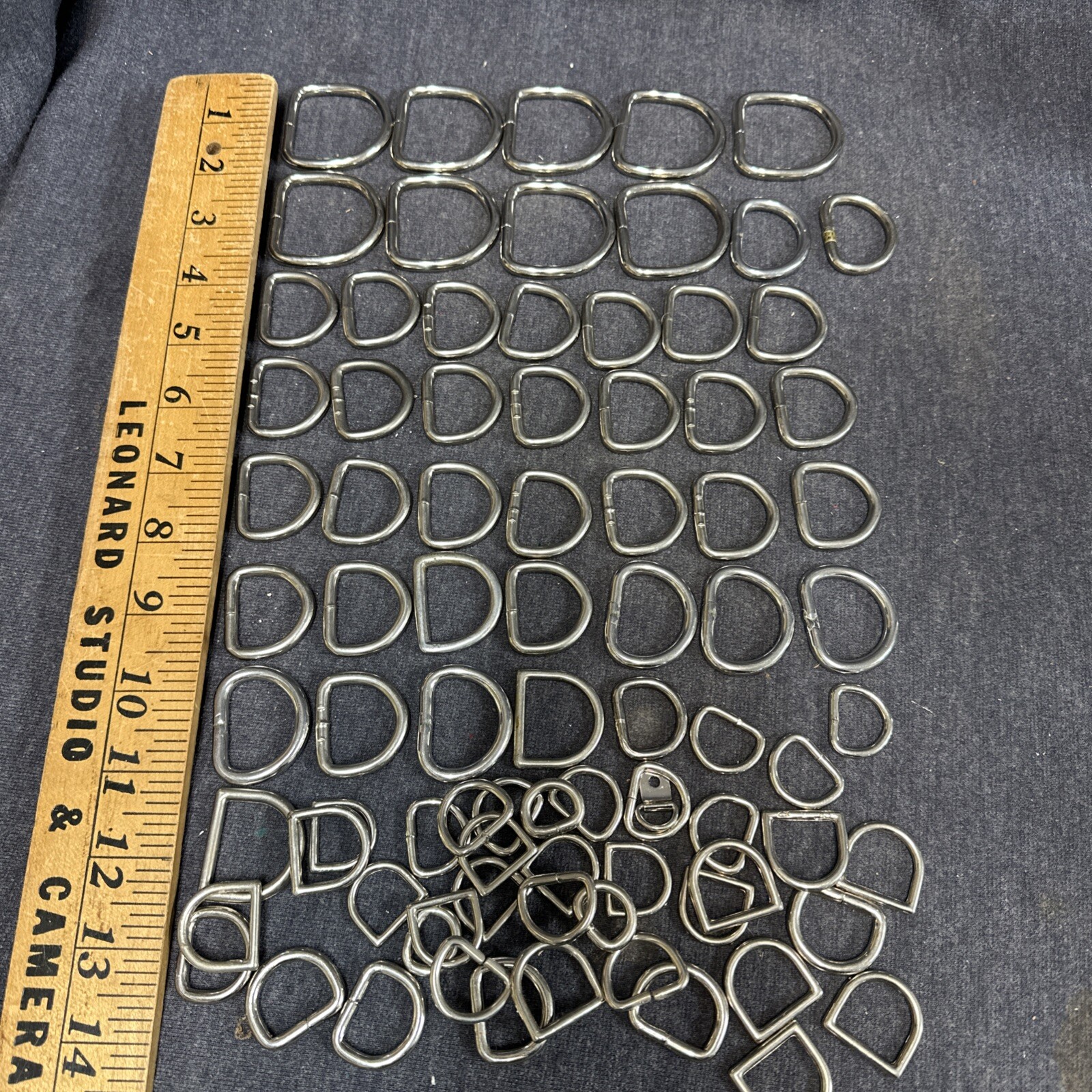 Lot Assorted Sizes Saddle Dee D Rings Saddle Tack