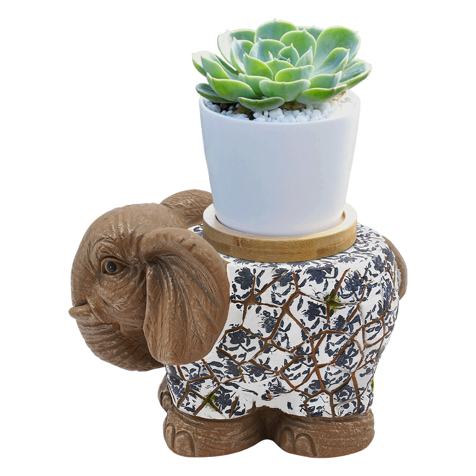 14.96" Modern Elephant?Garden?Stool Brown Decorative Magnesium Oxide For Homes