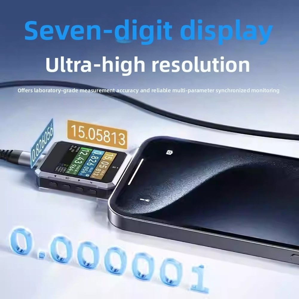240W USB-C for pd 3.1 Power Analyzer for Battery Capacity Calculation Testing