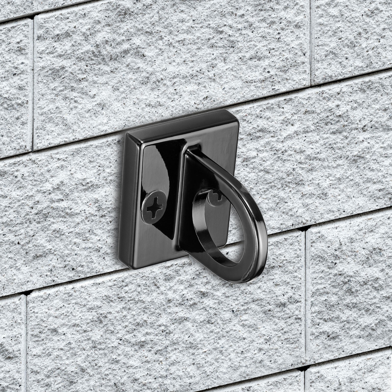 Pad Eye Plate U Hooks Metal Wall Mount Loop with Screws