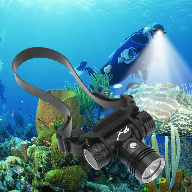 200000LM Diving Headlamp Underwater Headlight Led Scuba Head Flashlight Torch