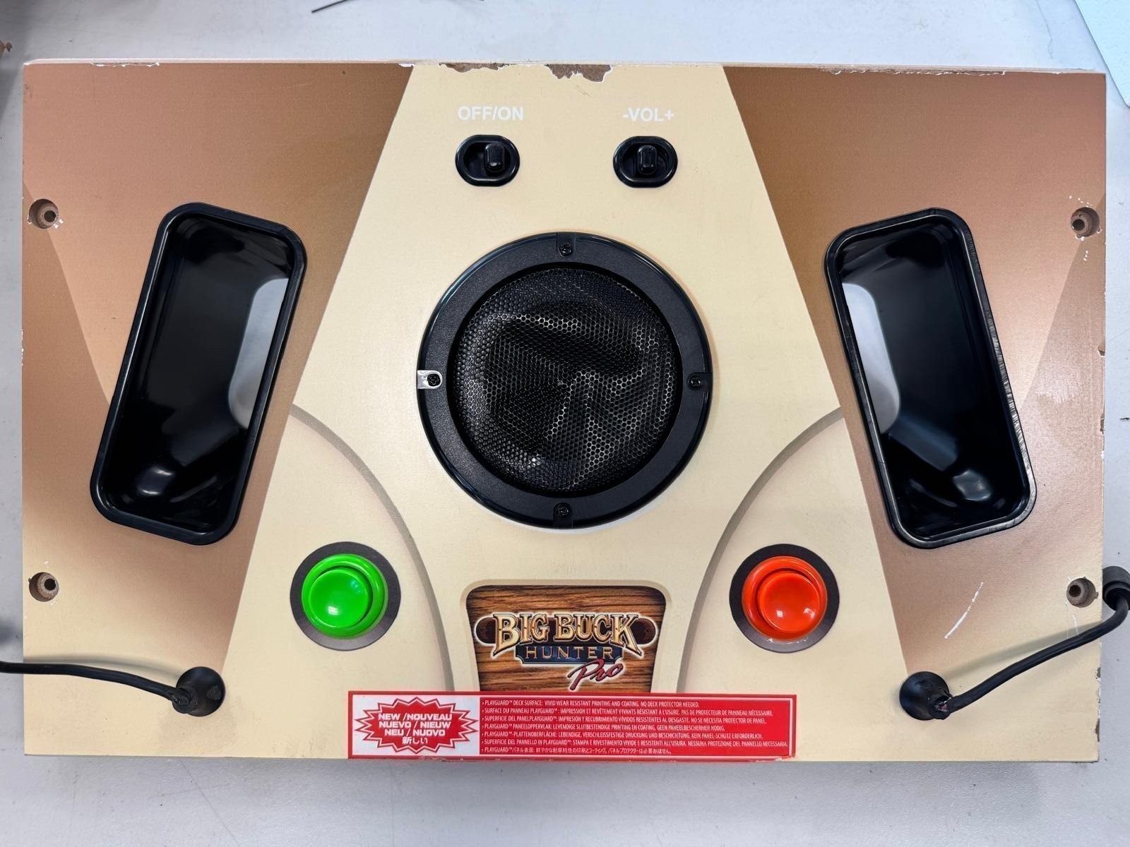 Arcade1Up Big Buck Hunter Pro Control Panel Deck — Part Only - USED