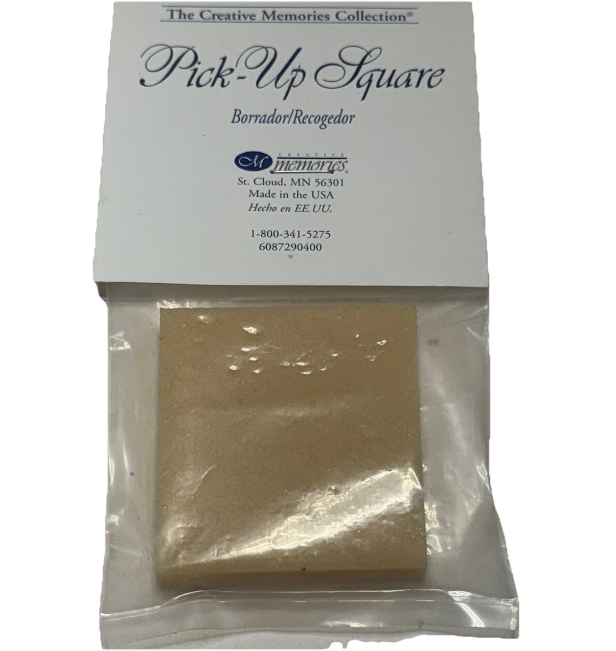 Creative Memories Pick-Up Square Adhesive Residue Remover Scrapbooking USA
