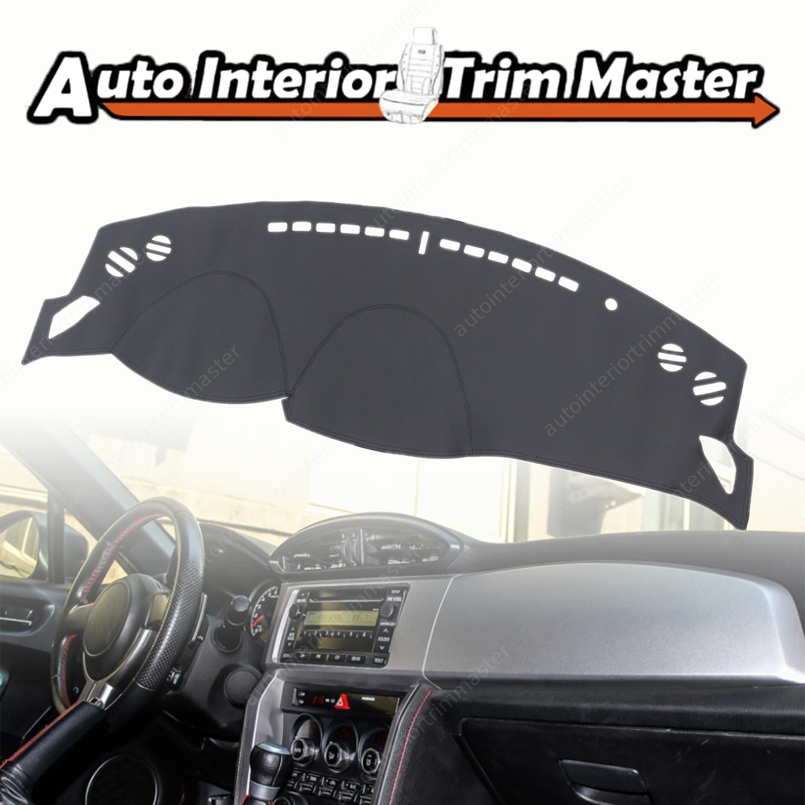 Black Dashboard Dash Cover Dashmat Mat Carpet Pad Fits 2013-2016 Subaru BRZ