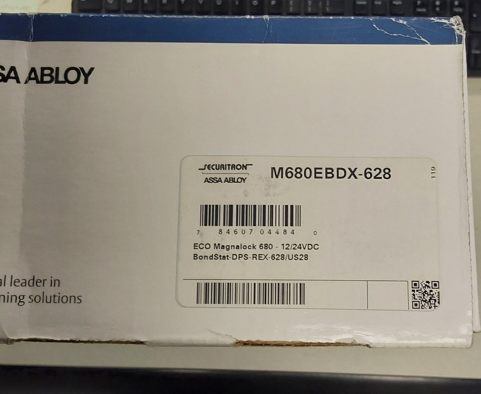 Assa Abloy Securitron M680E EcoMag Magnalock, Satin aluminum M680EBDX-628