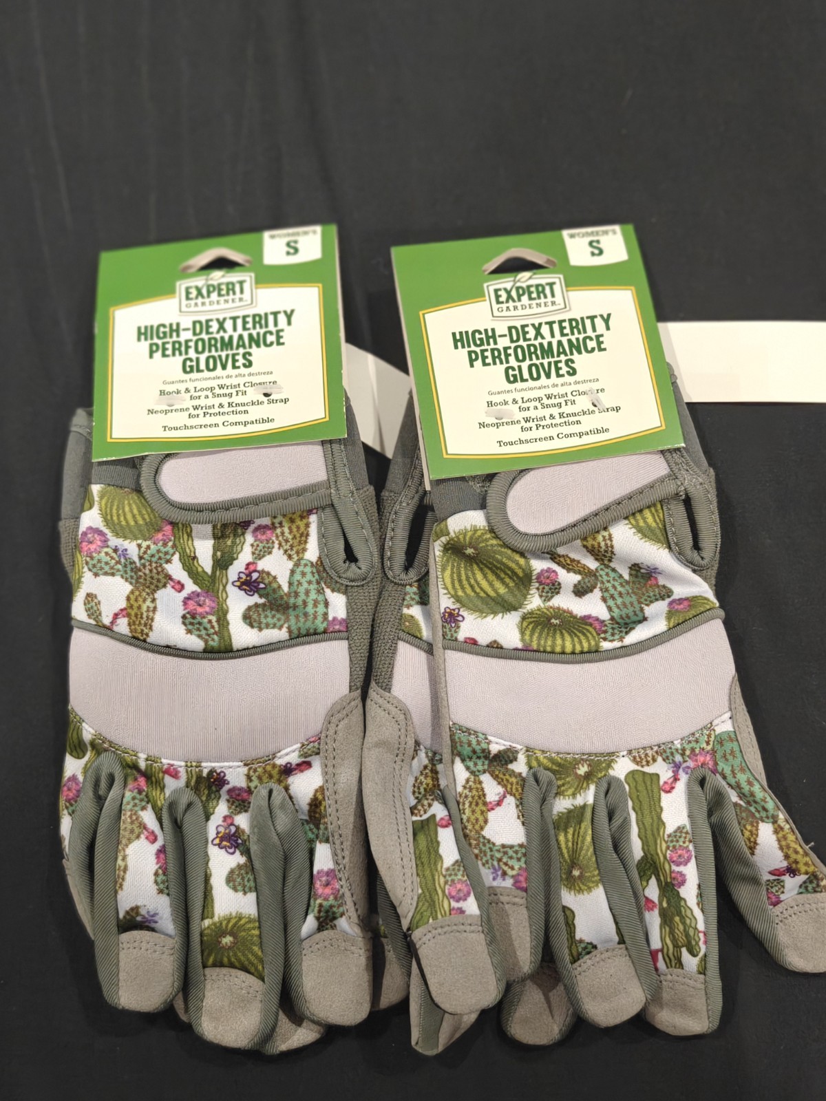 2 Performance Gardening Gloves Expert Gardener With Hook Loop Wrist Closure S
