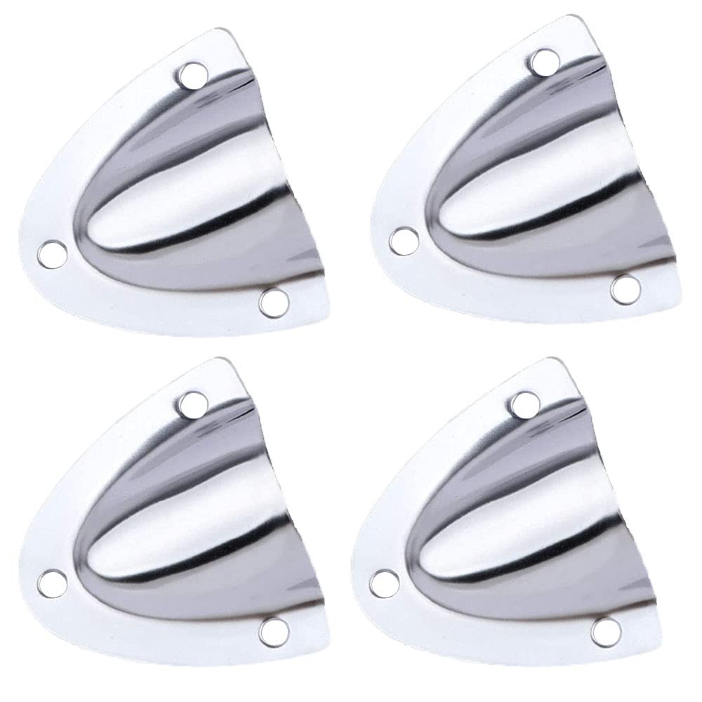 4PCS Marine Wire Cable Vent Cover, Stainless Steel Clam Shell Vent for Boat 2...