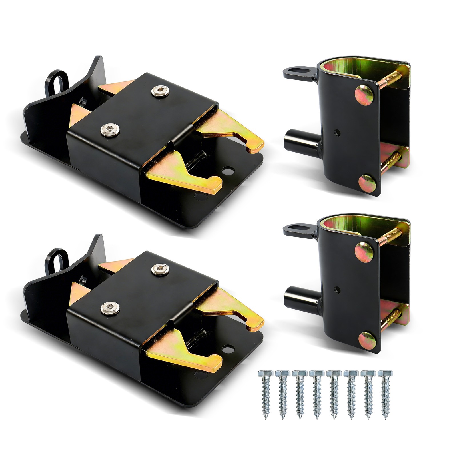 2pcs 2 Way Farm Gate Latch Metal Gate 2"–2 3/4" Post W/Mounting Screw Heavy Duty