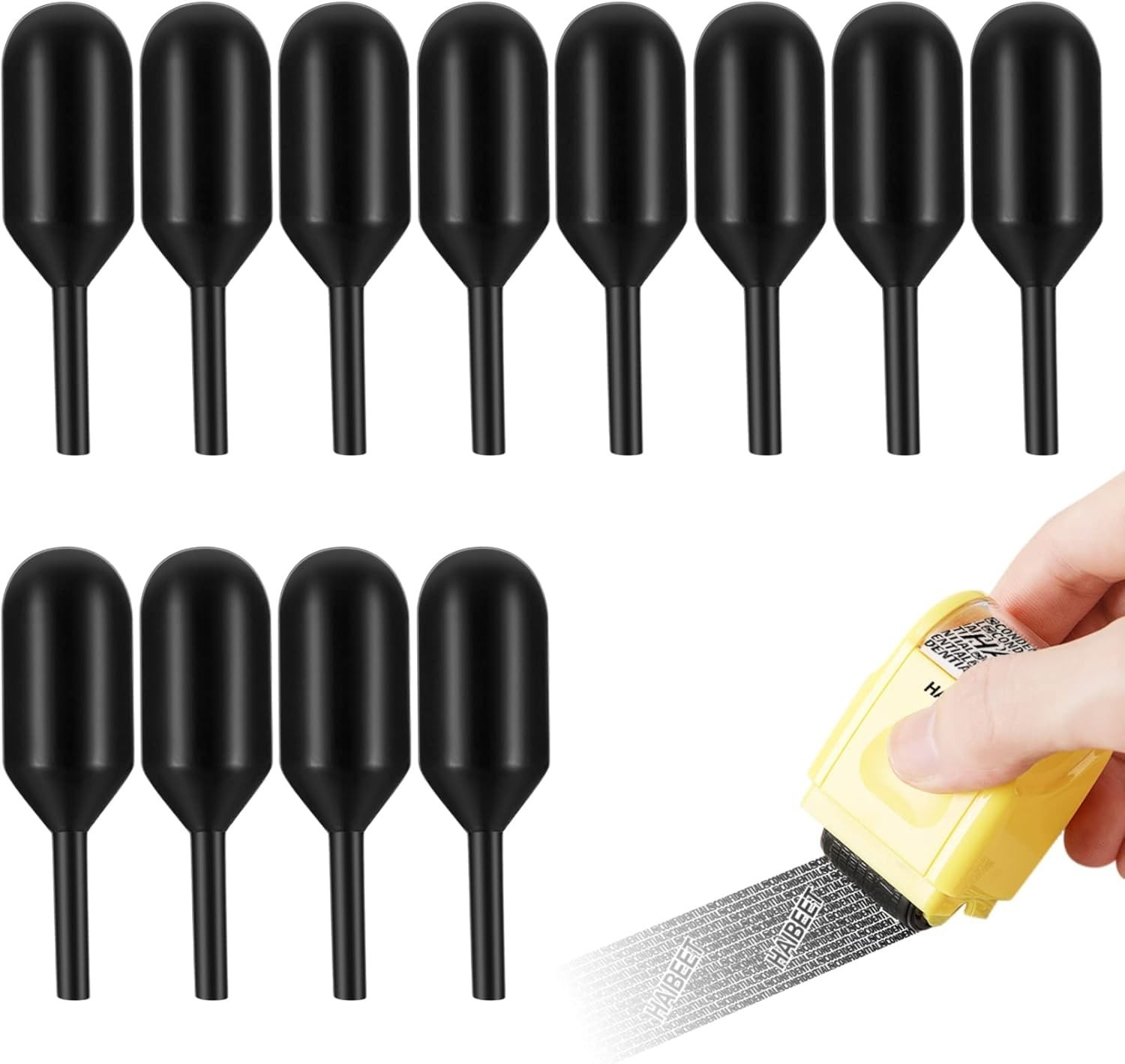 Identity Theft Protection Roller Stamps Replacement Refills for Privacy Security