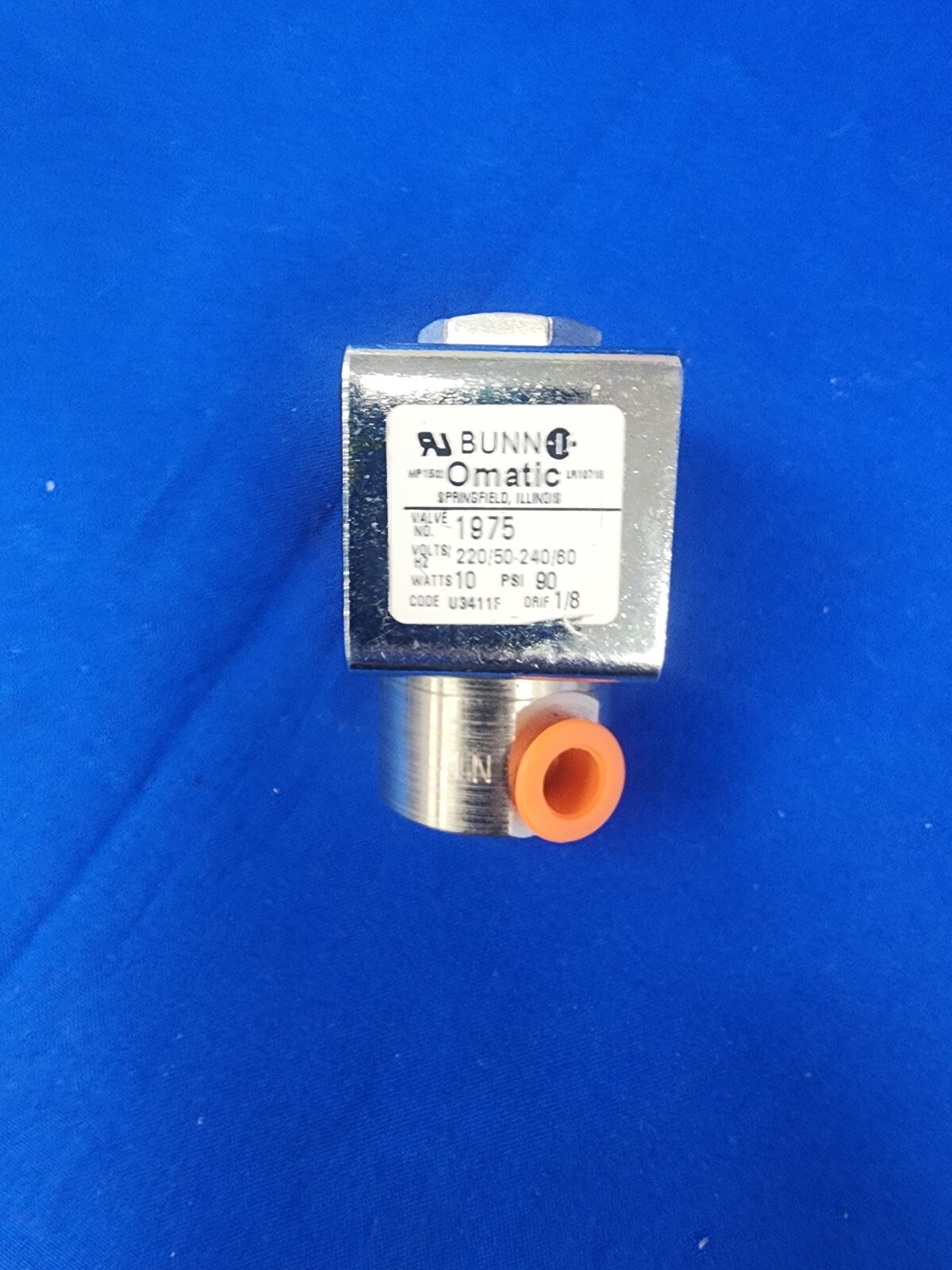 NEW OEM Bunn 01975.0000 Valve, Solenoid 240V
