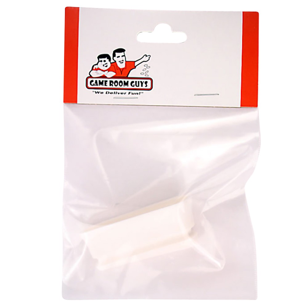 Pinball Flipper Plastic with Screw Hole - 2" - Round Top - White