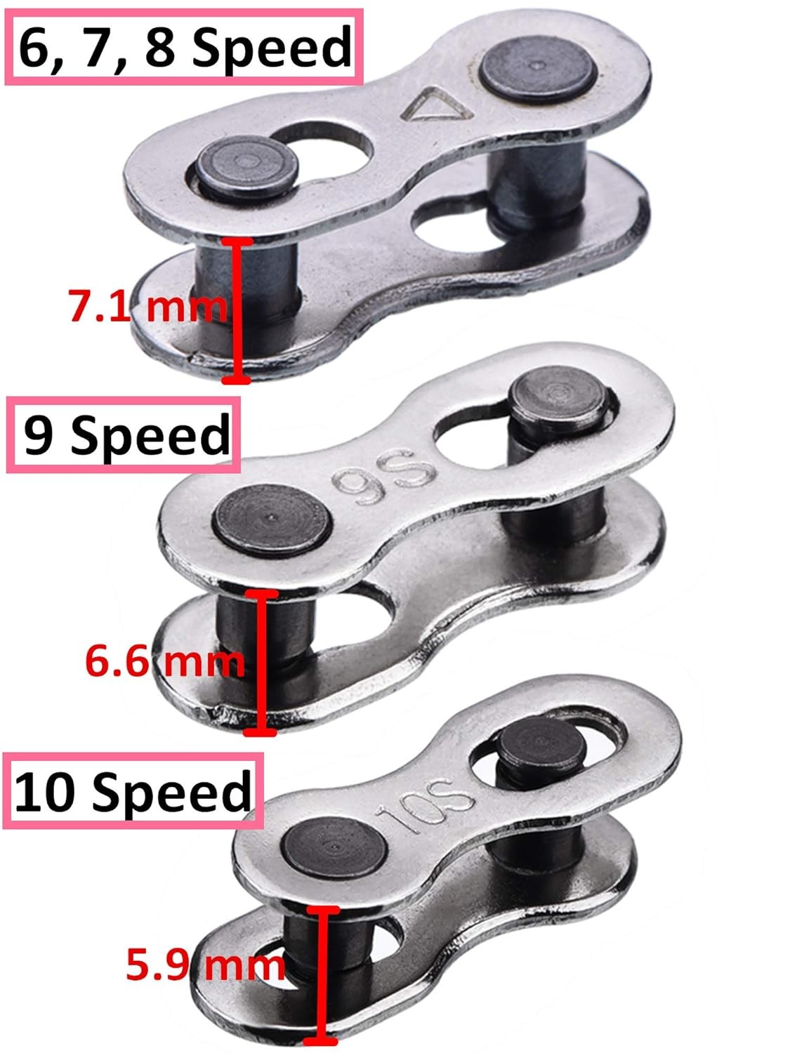 8 Pairs Bicycle Chain Master Link Missing Link 6 7 8 9 10 Speed Reusable