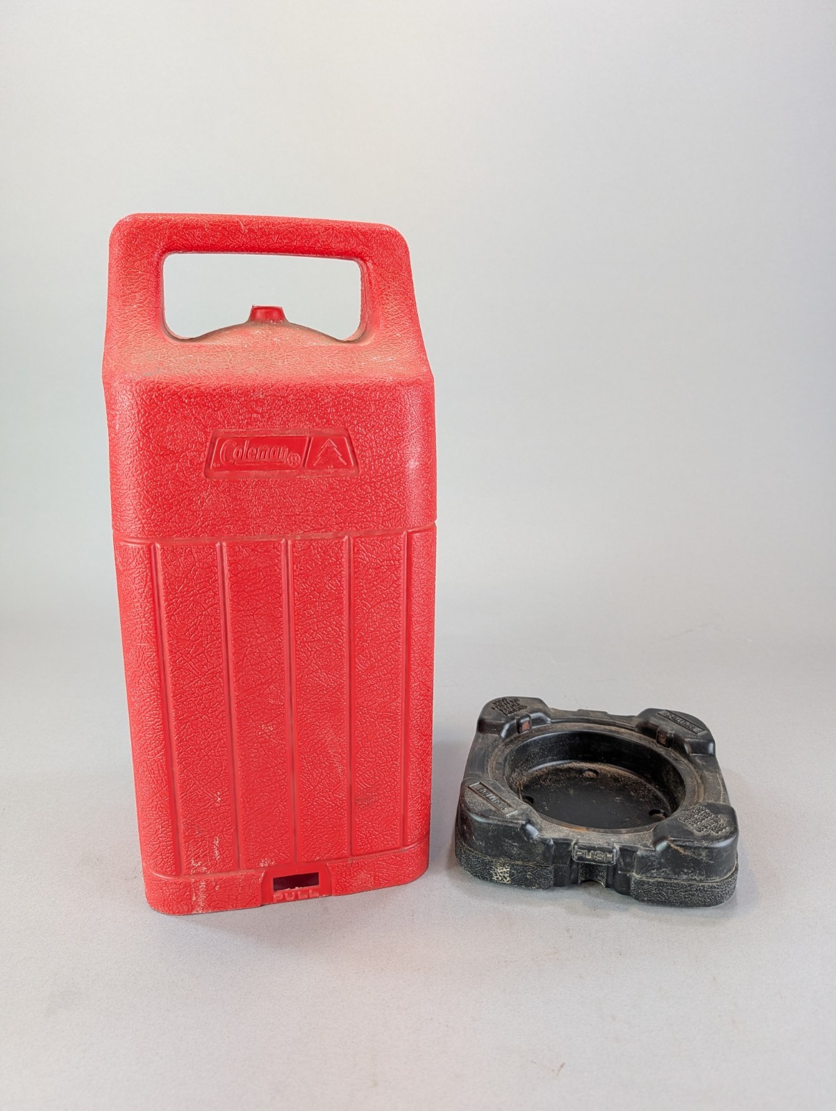 Coleman 200 Lantern Red Plastic Carrying Case Vintage