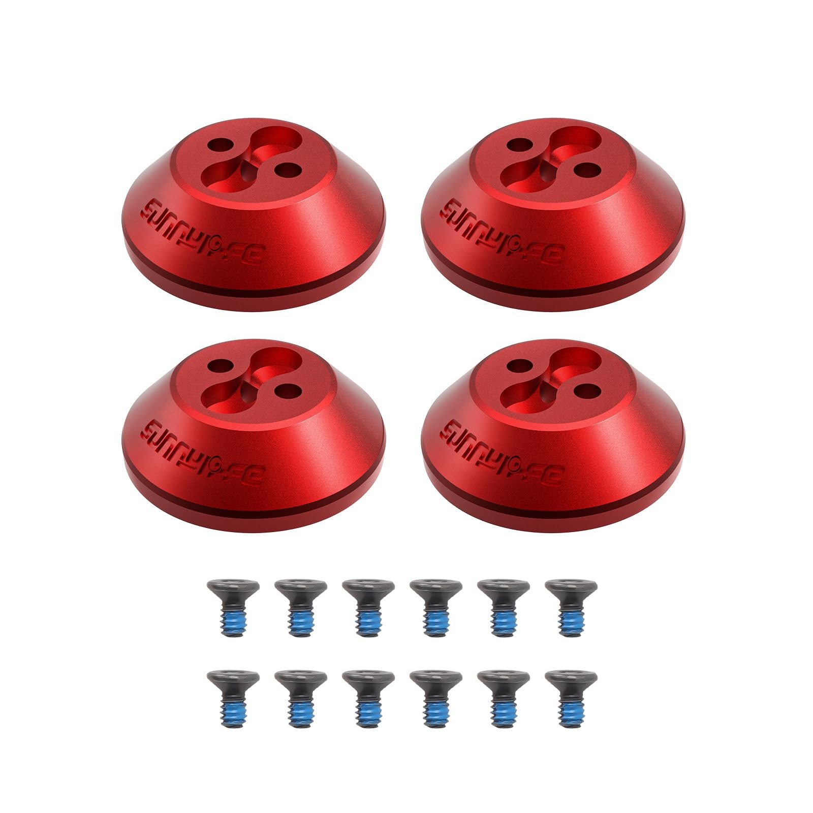 Aluminum Alloy Motor Covers for DJI Avata 2 Accessories Motor Covers Caps (Red)