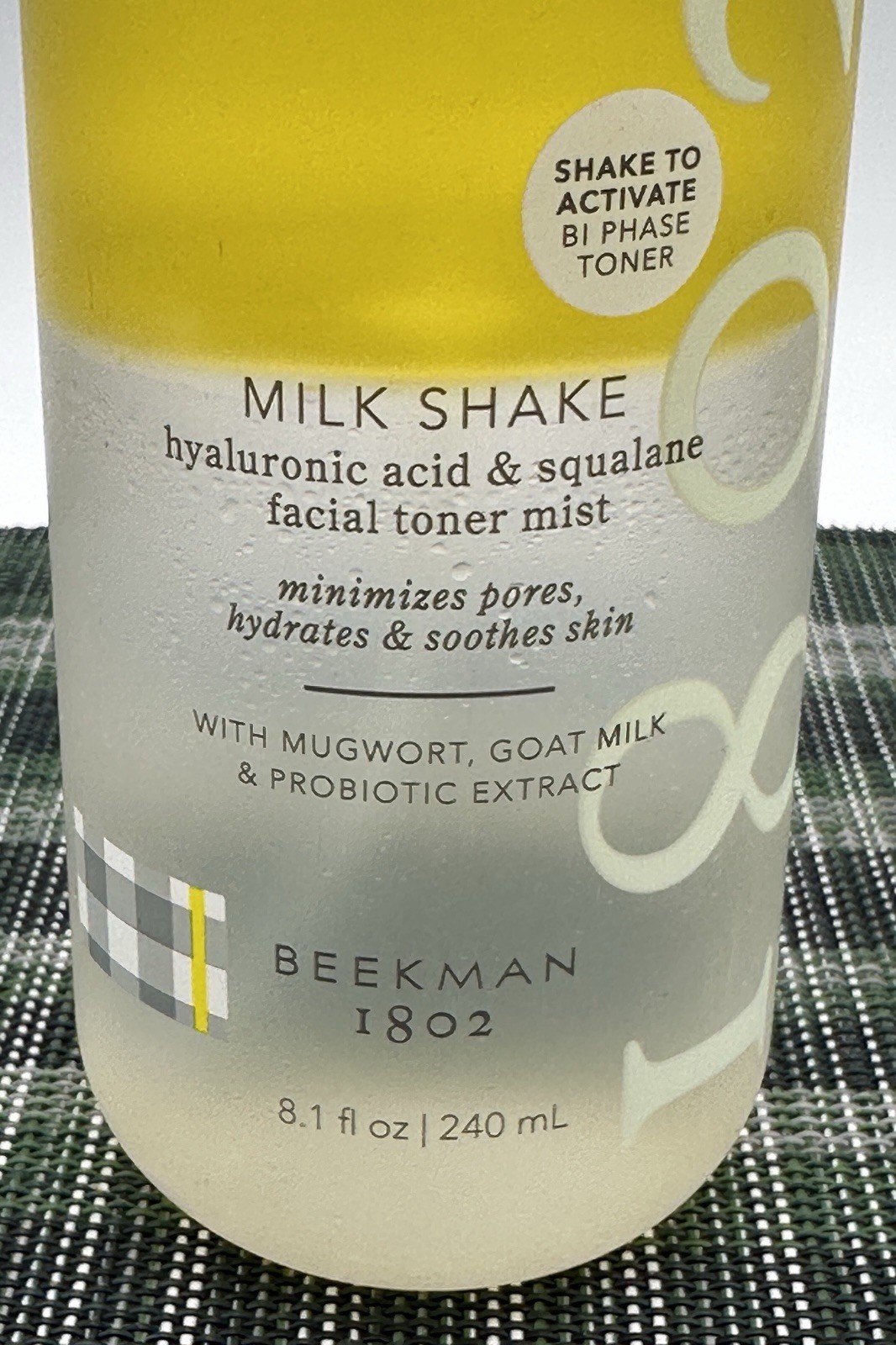 Beekman 1802 "Milk Shake" Hyaluronic Squalane Facial Toner Mist 8.1oz New Sealed